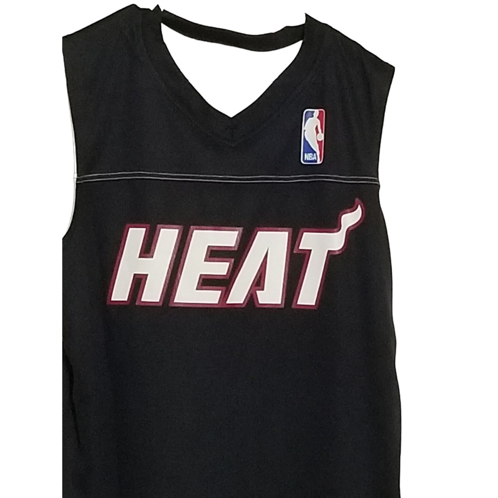 Miami Heat #4 Youth Jersey Size Medium NBA Basketball Reversible Black White
